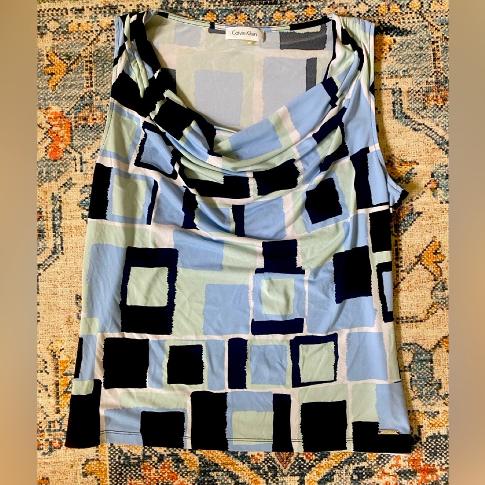 Calvin Klein, sleeveless summer blouse